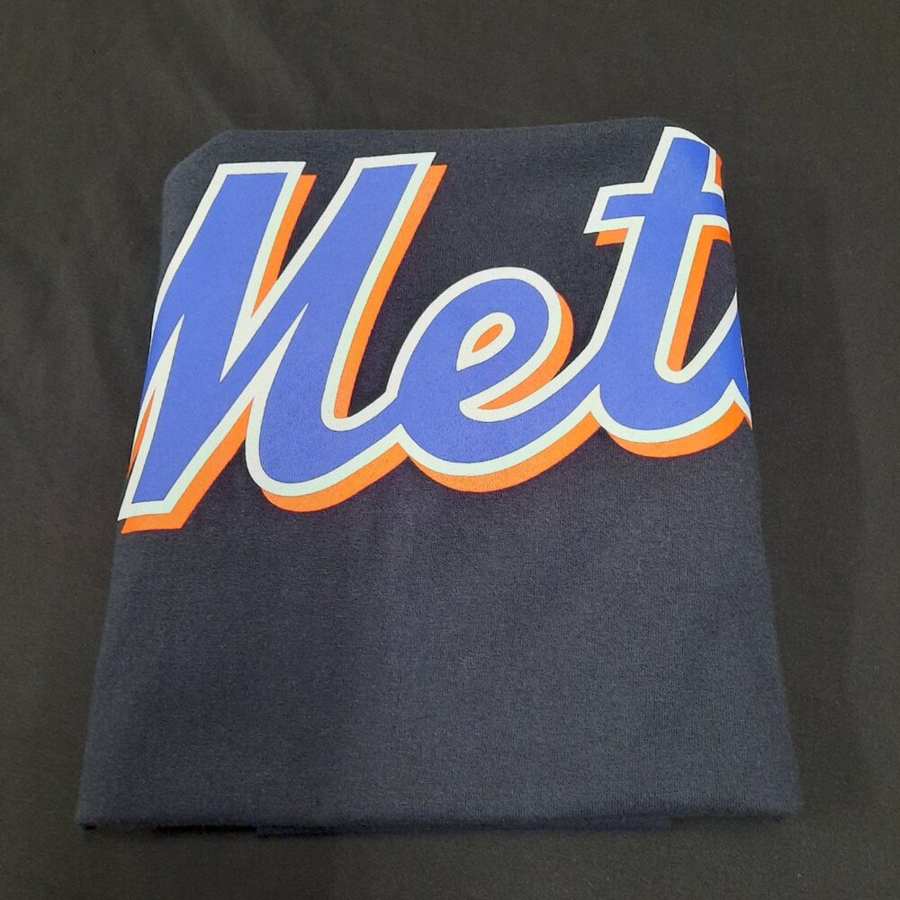 New York Mets Logo T-shirt Men's Size XXL 2XL MLB Baseball Fanwear Jersey - Picture 7 of 7